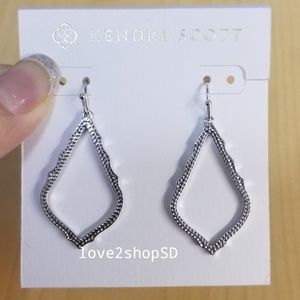 Kendra Scott Sophia Drop Earrings Rhodium Silver BRAND NEW